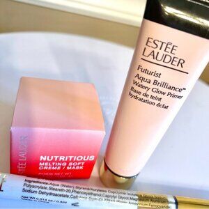 Estée Lauder set Futurist Aqua brilliance primer with Nutritious creme mask